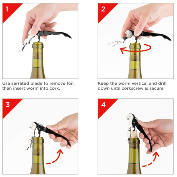 corkscrew sommelier knife details2