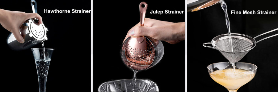 how does cocktail strainer work