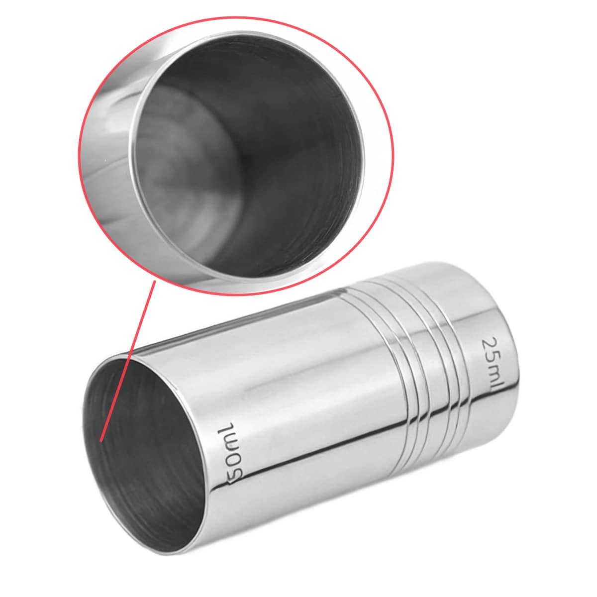 Straight Cocktail Jigger details1 Straight Cocktail Jigger details1