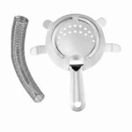4-prong cocktail strainer supplier durable stainless steel design