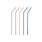 bent stainless steel straw supplier custom color wholesale supplier