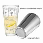 cocktail shaker with recipe design different styles
