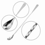 Flat Tip Twisted Stem Mixing Spoon details1