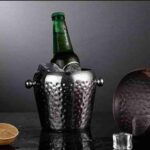 hammered round beverage tub for bar and restaurant use