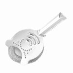 large 2-prong cocktail strainer supplier durable stainless steel design
