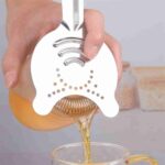 large 2-prong cocktail strainer for bar and restaurant use