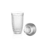 luxury glass cocktail shaker supplier durable stainless steel design