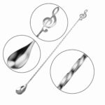 Music Note Tip Twisted Stem Mixing Spoon details1