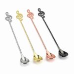 Music Note Tip Twisted Stem Mixing Spoon plating