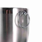 portable ice bucket with lid supplier durable stainless steel design