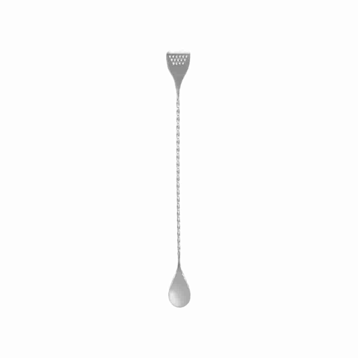 Strainer Tip Twisted Stem Mixing Spoon