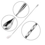Teardrop Twisted Stem Mixing Spoon details1
