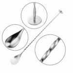 Twisted Stem Mixing Spoon With Disk details1