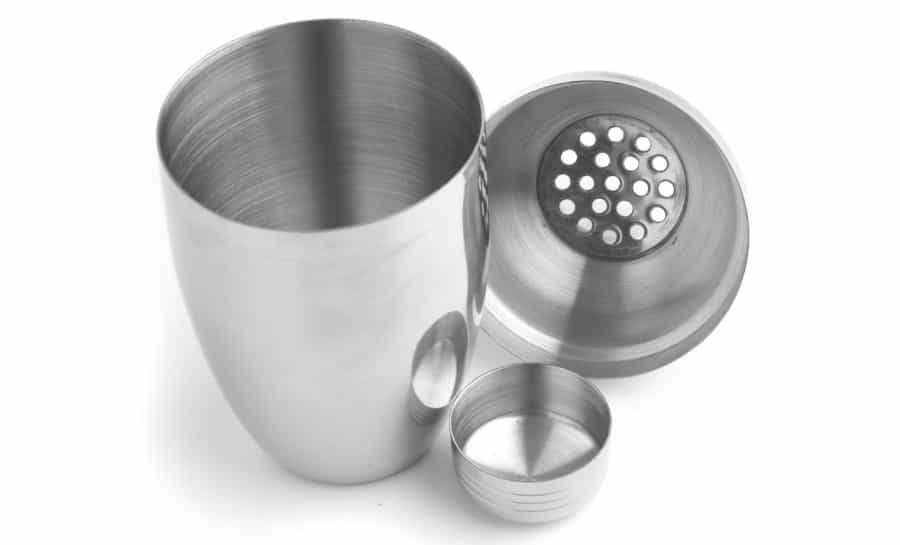 304 stainless steel cocktail shaker 18/8 polished finish
