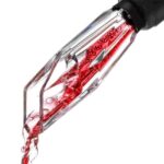 Acrylic Wine Aerator Pourer in Action - Close-up of Smooth Drip-Free Wine Pouring and Aeration