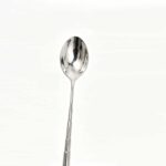 Adjustable Length Ball Tip Mixing Spoon - Detail of Polished Ball Finial and Wide Spoon Bowl