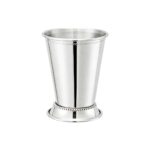 Beaded Trim Mint Julep Cup Supplier - Stainless Steel Mint Julep Cup with Elegant Beaded Trim