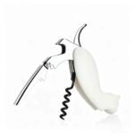 Cat Shaped Bottle Opener Opened - Detail of Stainless Steel Spiral, Lever and Foil Cutter