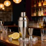 Classic 2-Piece Stainless Steel Barware Starter Kit Displayed on Modern Bar Counter