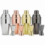 Classic 2-Piece Barware Starter Kit in Mirror Polish Finish - Professional Stainless Steel Shaker and Jigger