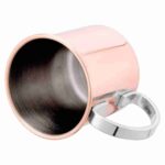 cylindrical mule mug smooth finish stainless steel