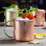 cylindrical mule mug for modern bar use