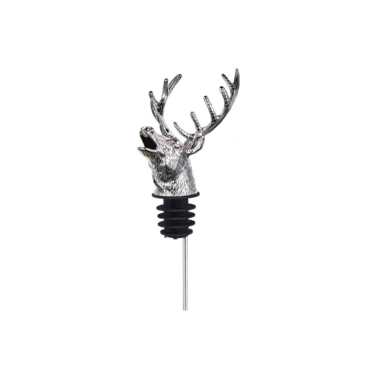 Deer Head Wine Pourer Supplier - Sculptural Stag Head Wine Pourer with Aerating Spout