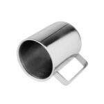double-layer cylindrical mug supplier durable stainless steel design