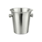 Flared Open Top Beverage Chiller Supplier - Stainless Steel Chiller with Wide Flared Rim and Semi-Sphere Handles