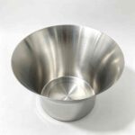 Flared Rim Beverage Cooling Tub Interior View - Wide Mouth and Deep Capacity Stainless Steel Tub