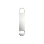 Flat Bar Blade Bottle Opener Supplier - Stainless Steel Speed Opener with Thumb Hole