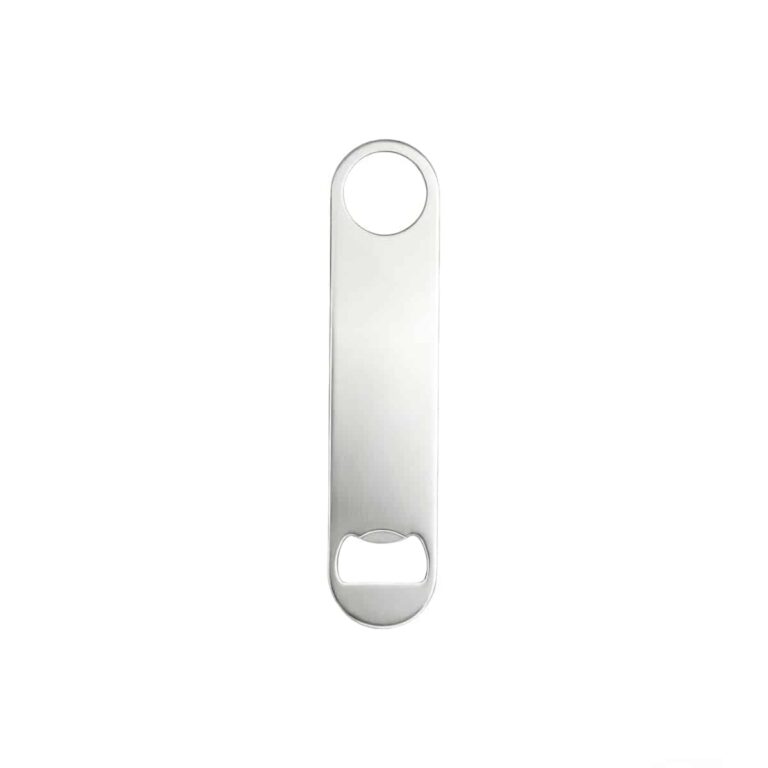 Flat Bar Blade Bottle Opener Supplier - Stainless Steel Speed Opener with Thumb Hole