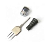 Heavy Duty 3-Prong Ice Pick - Close-up of Triple Spike Head and Weighted Base Construction