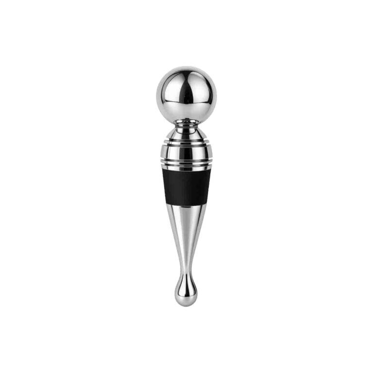 Heavy Duty Metal Wine Stopper Supplier - Stainless Steel Wine Stopper with Sphere Handle and Teardrop Base