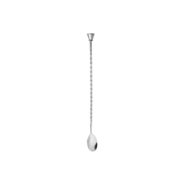 Muddler Tip Twisted Stem Mixing Spoon Supplier - Stainless Steel Mixing Spoon with Flared Muddler Finial