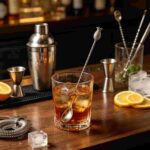 Precision Swizzling with Pineapple Tip Twisted Stem Stainless Steel Spoon in Professional Mixology