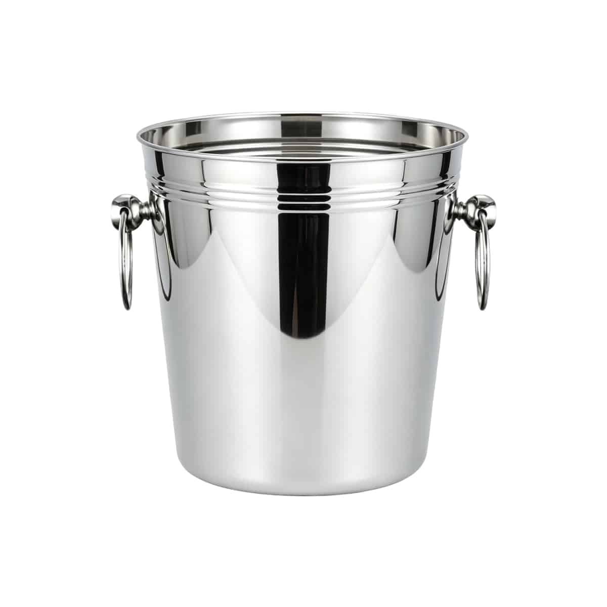 Ribbed Ice Bucket with Ring Handles