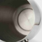 Round Beverage Ice Bucket Interior View - Wide Mouth and Deep Capacity Stainless Steel Ice Bucket