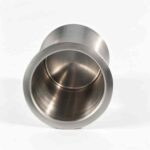 Sleek Curve Double Wall Wine Cooler Shown Flat - Detail of Tapered Hourglass Design and Vacuum Insulation