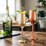 Slim Line Champagne Flute Used for Serving Champagne and Sparkling Wine at Luxury Rooftop Event