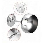 Stainless Steel Coupe Glass Detail - Classic Saucer Bowl Shape and Weighted Stem