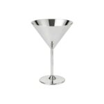Stainless Steel Martini Glass Supplier - Premium 304 Stainless Steel V-Shaped Martini Glass