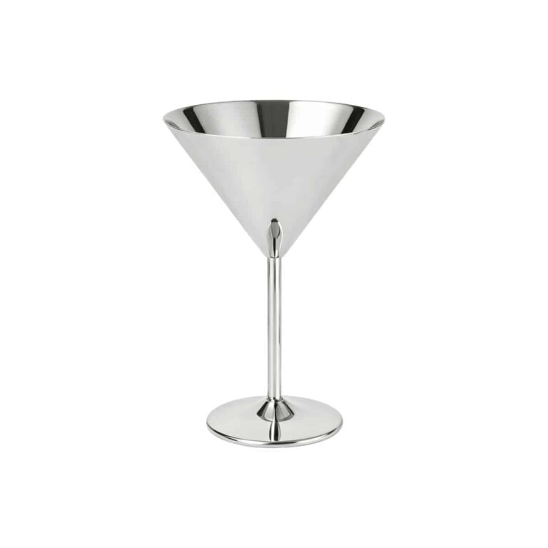 Stainless Steel Martini Glass Supplier - Premium 304 Stainless Steel V-Shaped Martini Glass