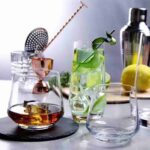 stemless drinking glass for bar and restaurant use