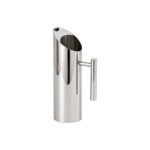 Straight Body Beverage Pitcher Supplier - Stainless Steel Cylindrical Pitcher with Angled Spout