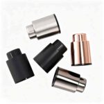 Time Scale Vacuum Stopper in Mirror Polish, Rose Gold Plated and Black Painted Finishes - Vacuum Wine Stopper Color Options