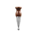 Walnut Steel Wine Stopper Supplier - Premium Walnut Wood Handle with Stainless Steel Tapered Base