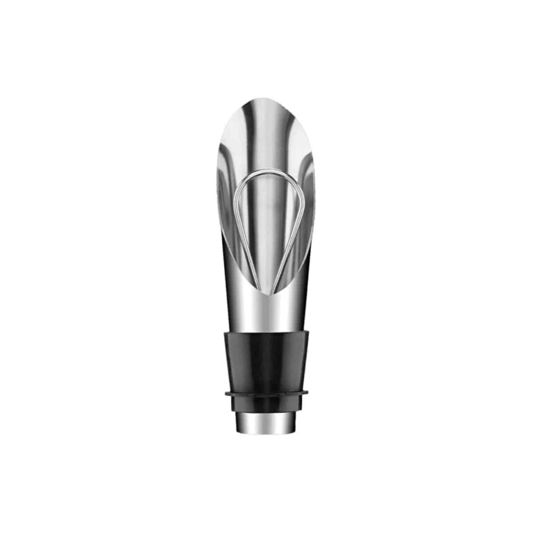 Wine Pourer and Stopper Supplier - 2-in-1 Stainless Steel Wine Pourer with Integrated Stopper