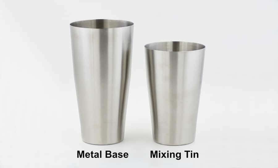 boston cocktail shaker two piece stainless steel tin and glass professional bartender