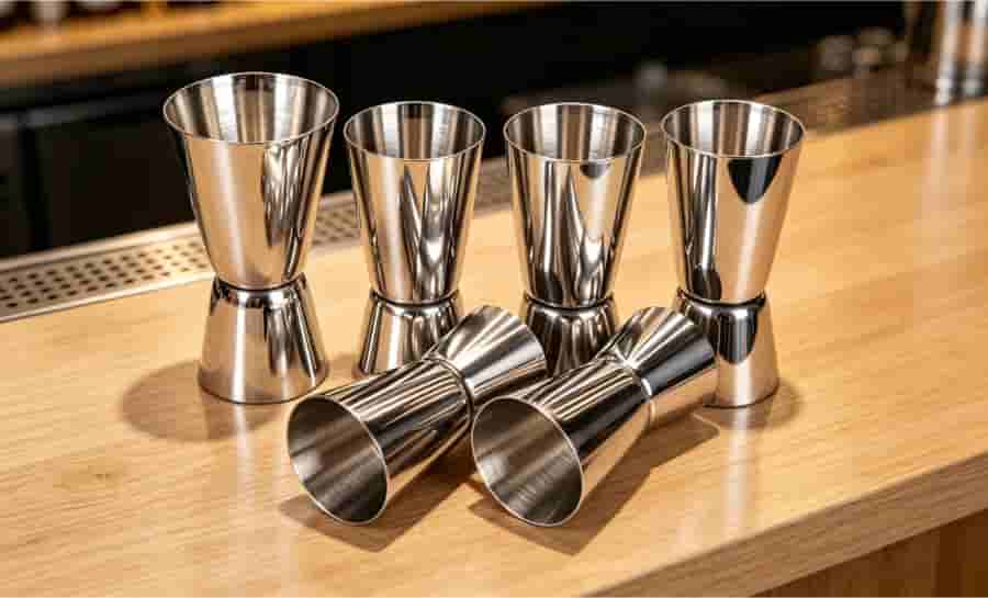 double jigger size combinations 15ml 30ml 25ml 50ml 30ml 60ml stainless steel bar tools